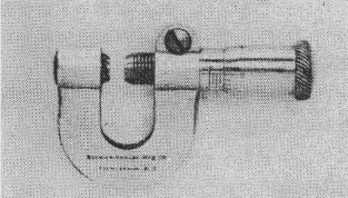 Brown & Sharpe miniature micrometer used to measure plate thickness