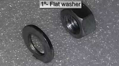 Add a flat washer