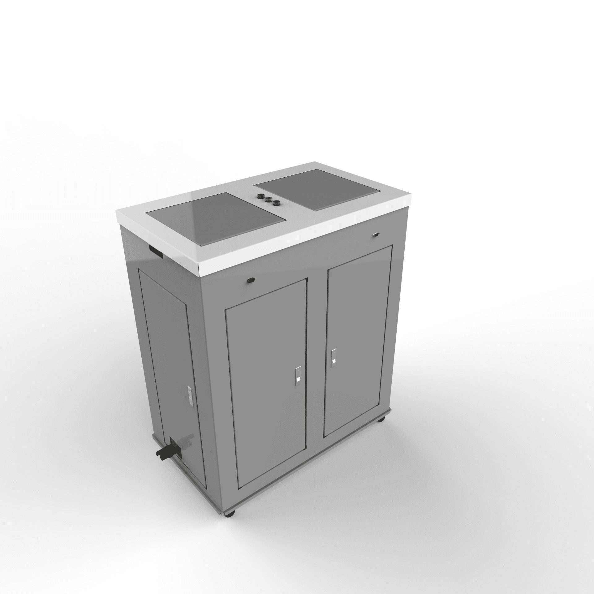 Smart Garbage Sorting Bin Drawing