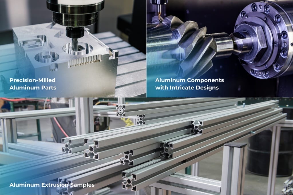 Aluminiumkomponenten für die CNC-Bearbeitung