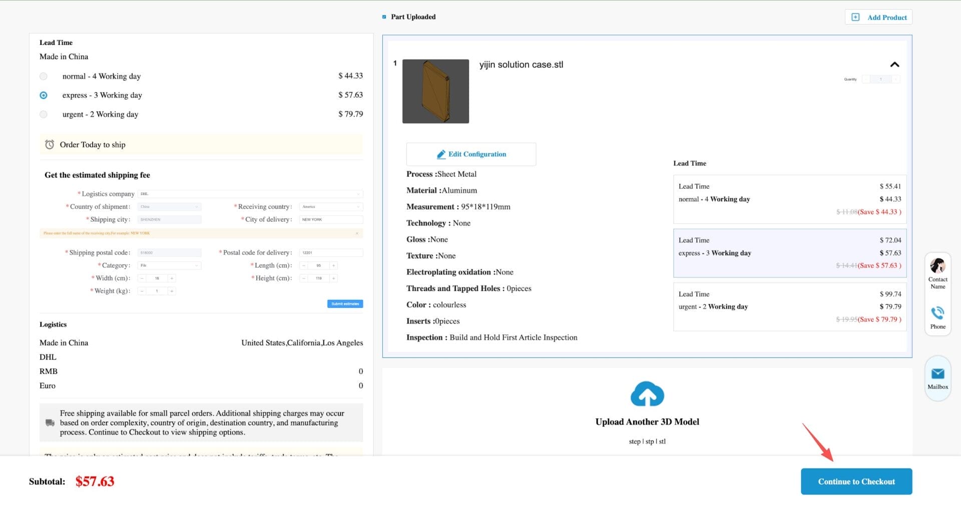 checkout and production scheduling a