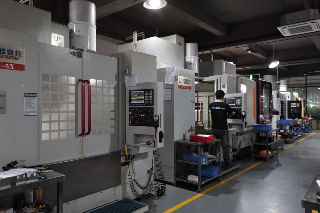 cnc 5 axis machining centers production floor