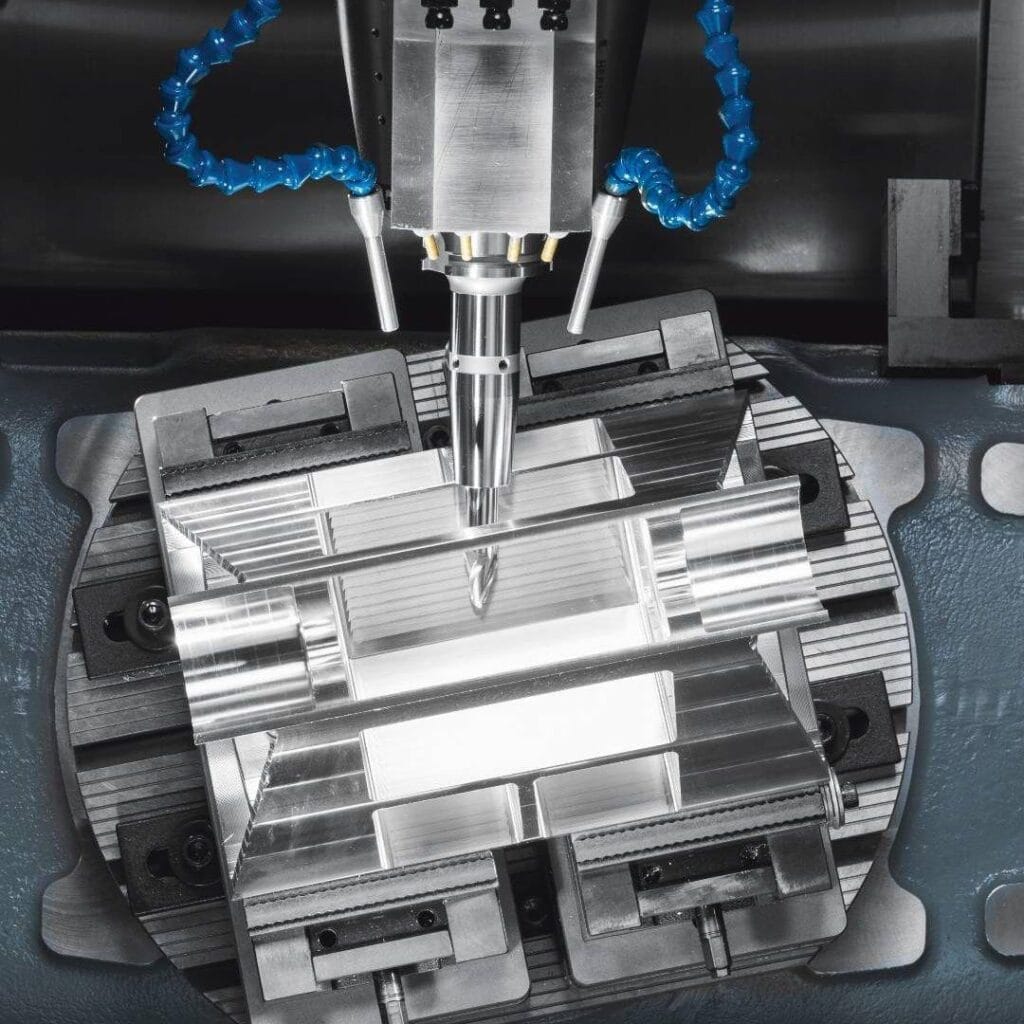 fresa cnc corte de precisión brida de aluminio