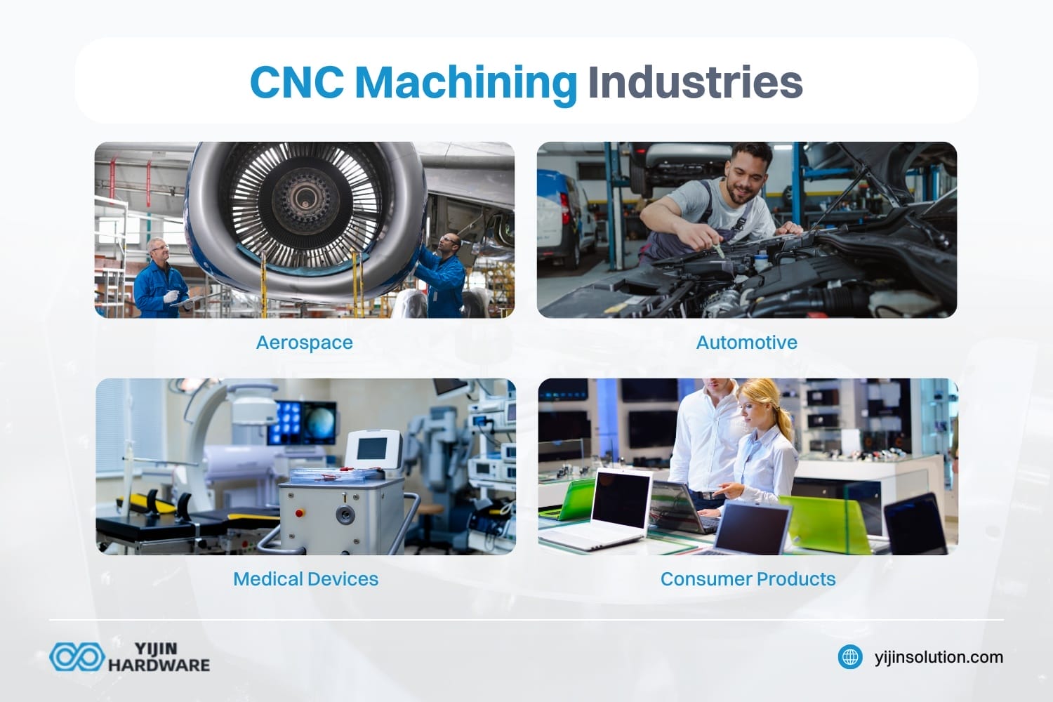 cnc machining industries