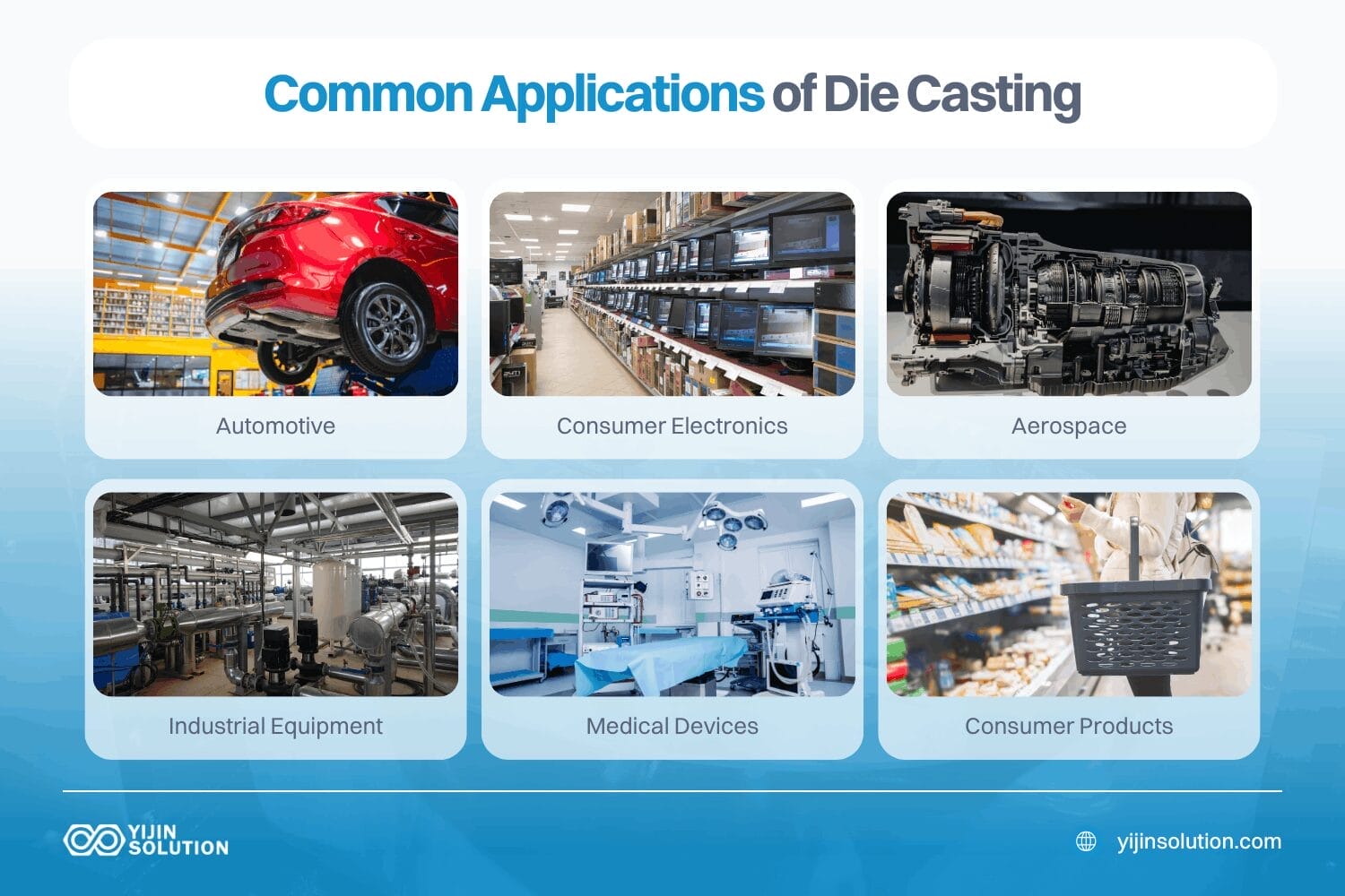 common applications of die casting