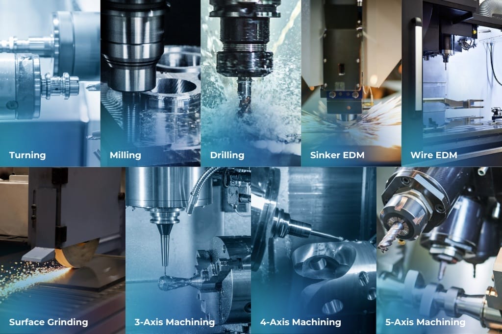 different types of small batch cnc machining