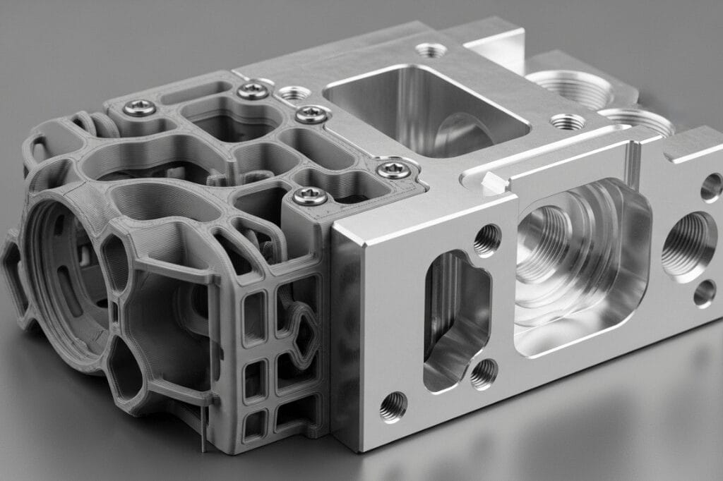 cómo optimiza la fabricación híbrida la producción de piezas impresión 3d