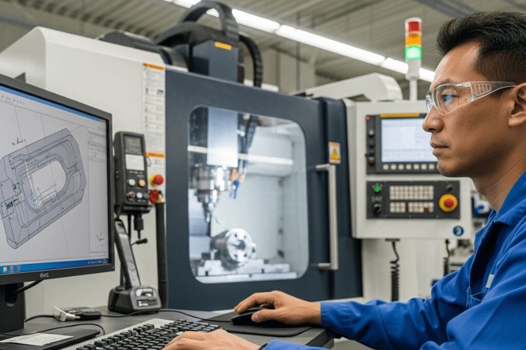 how does large cnc machining work