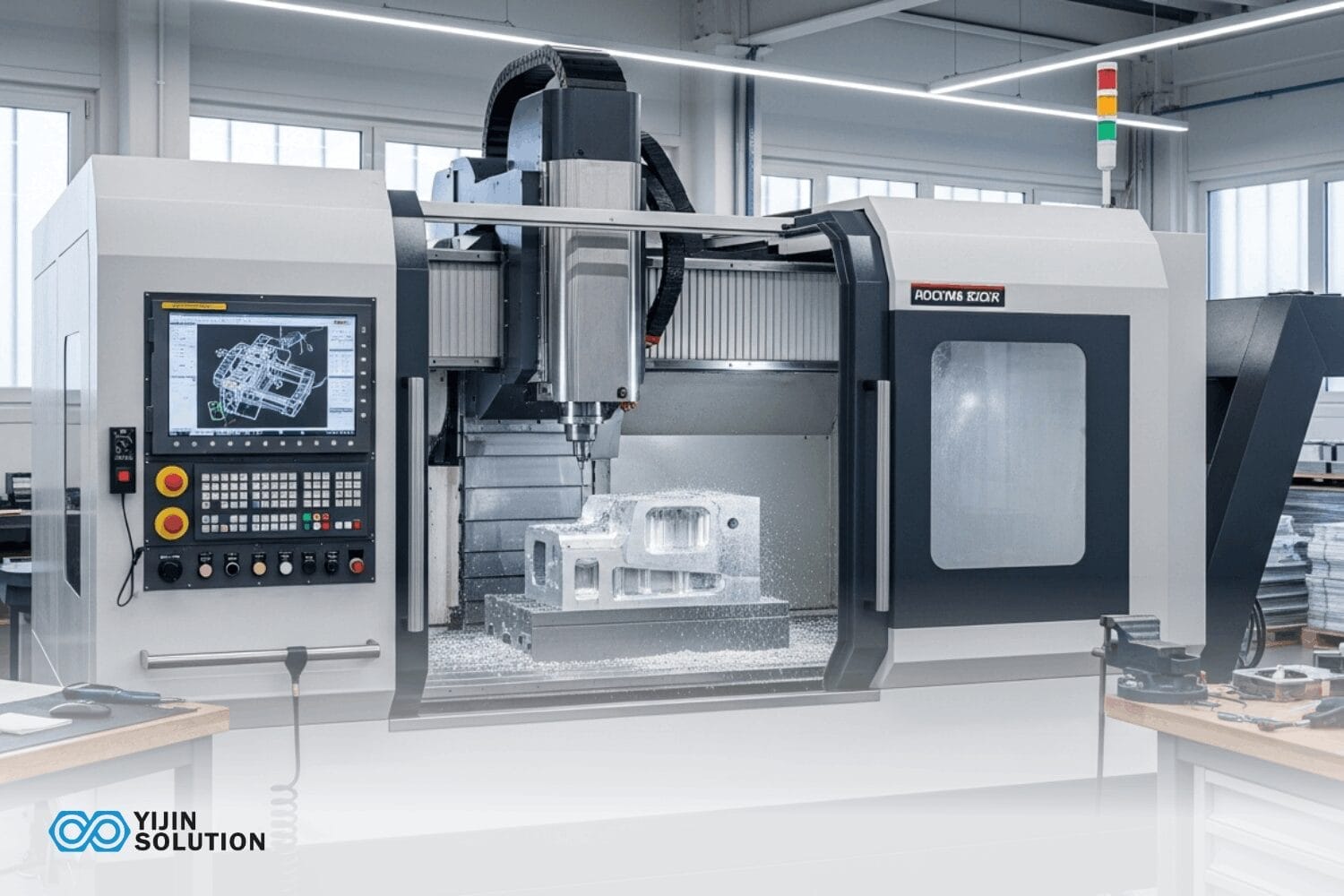 main parts of a cnc machine