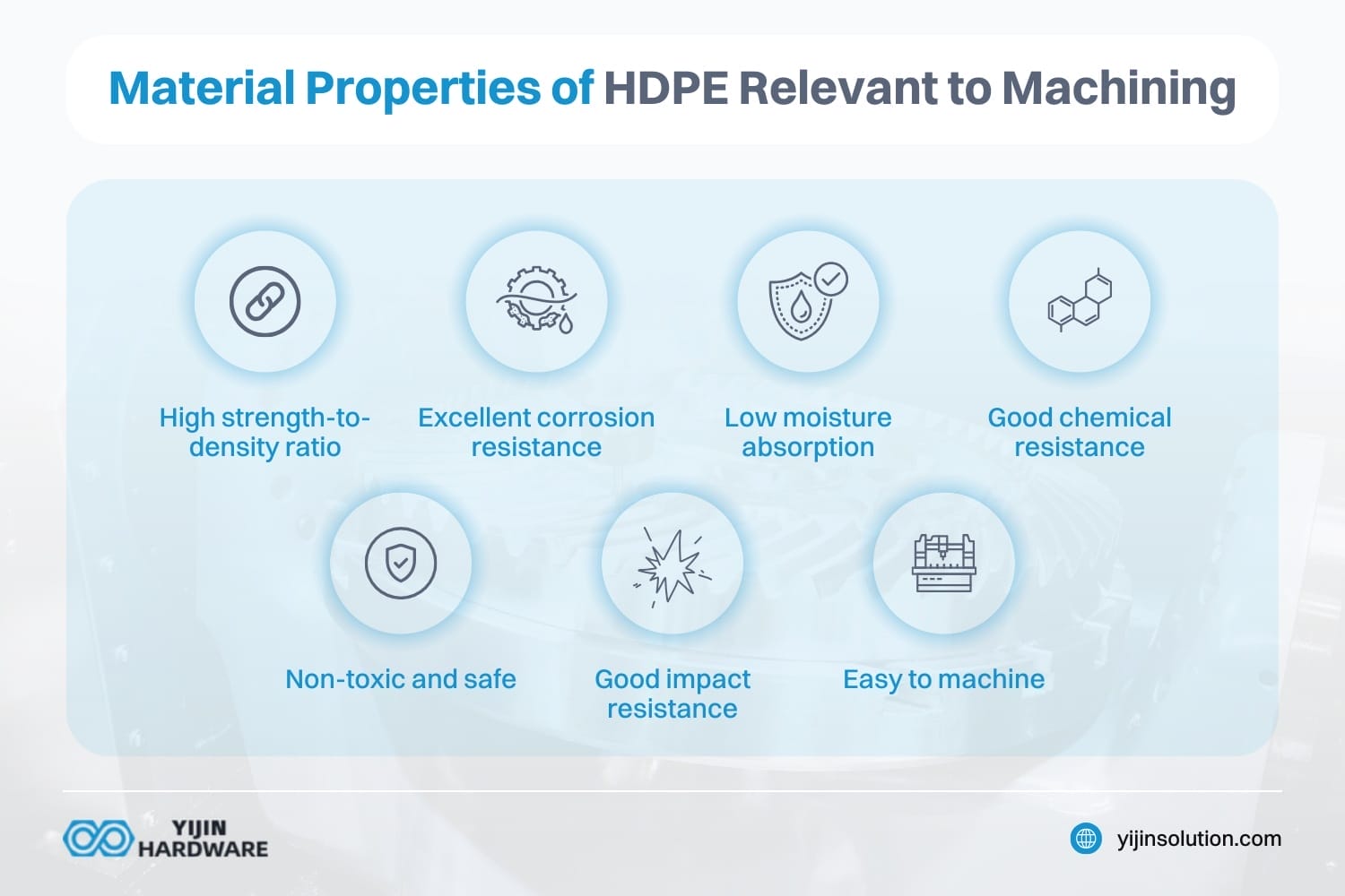 material properties of hdpe relevant to machining