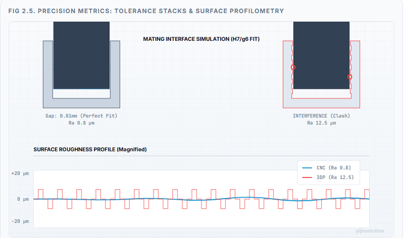 precision & tolerances cnc machining vs. 3d printing