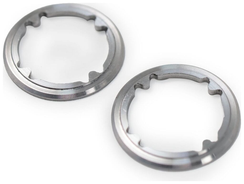 stainless steel cnc notched retaining rings pair web