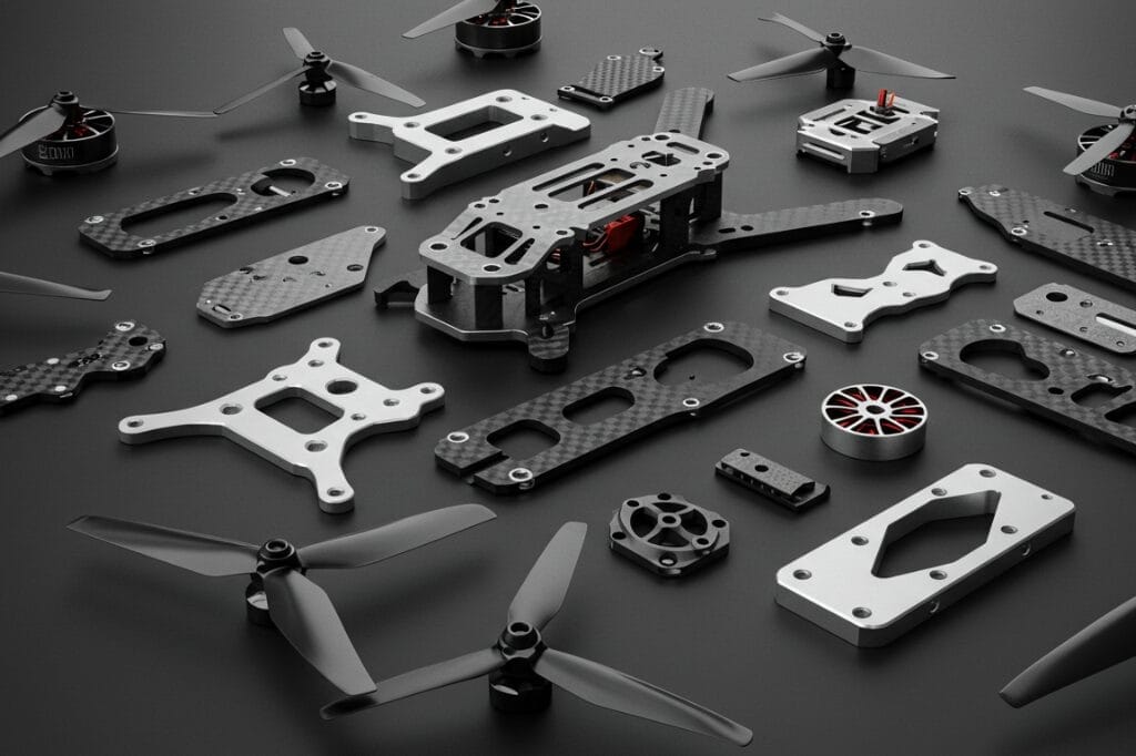 what are cnc drone parts