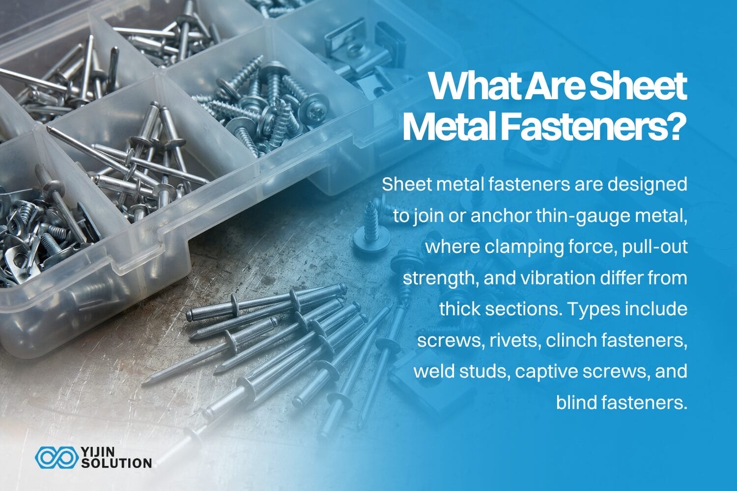 what are sheet metal fasteners types of sheet metal fasteners