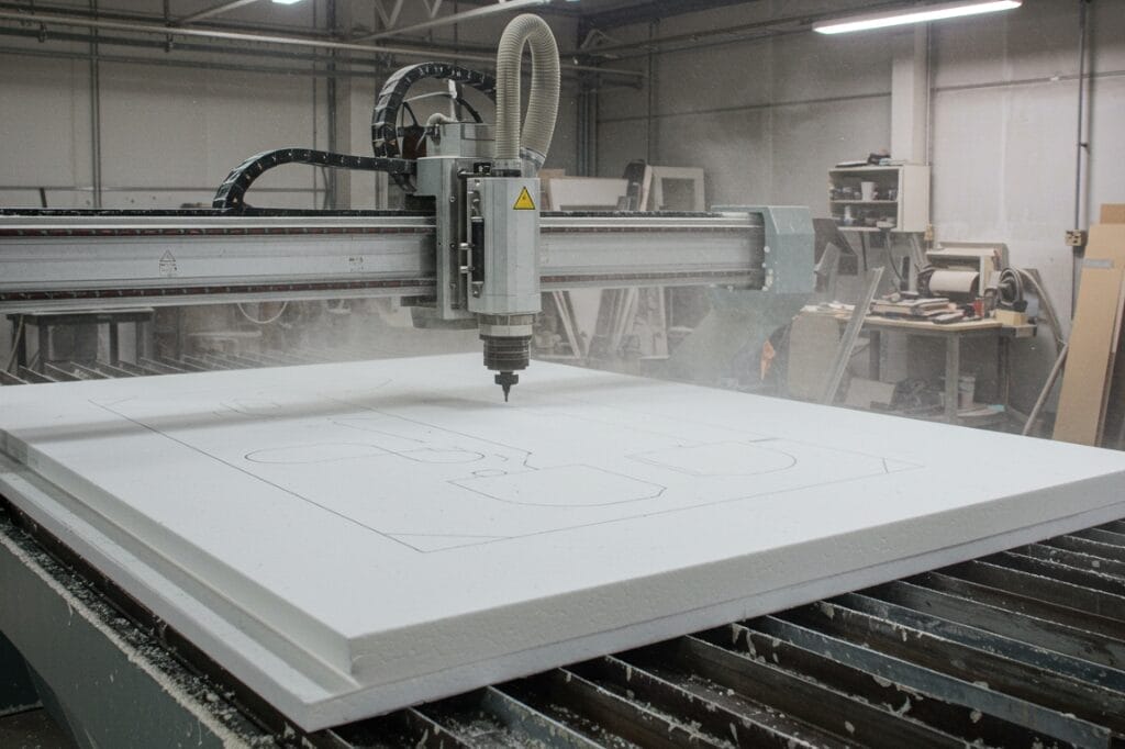 qué es el corte cnc de espuma